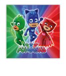 Pj Masks - Two-ply Paper Napkins 33x33 cm - 88633