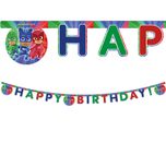 Pj Masks - "Happy Birthday" Die-cut Banner - 88638