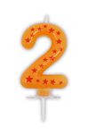 Decorata Numeral Candles - Stars Numeral Candles No. 2 - 89165