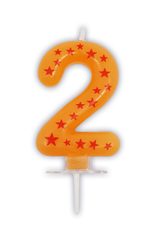 Decorata Numeral Candles - Stars Numeral Candles No. 2 - 89165
