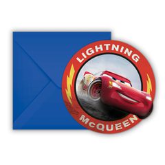 Cars 3 - Die-cut Invitations & Envelopes - 89472