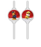 Paw Patrol Ready for Action - Medallion Paper Straws - 90657