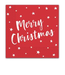 Decorata Seasonal Napkin Designs - Festive Stars Three-Ply Paper Napkins 33x33 cm. - 90963