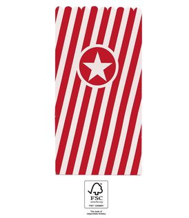 Unicolor Hats - Horns - Popcorn bags - Red Paper Pop-Corn Bag FSC - 91172