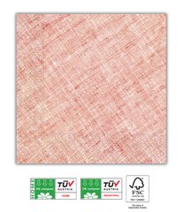 Decorata Solid Color - Home & Industrial Compostable Red Three-Ply Napkins FSC - 91494