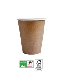 Decorata Kraft Tableware - Kraft Paper Cups Industrial Compostable 200 ml. - 93548