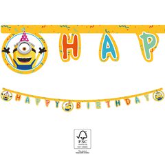 The Rise of Gru - "Happy Birthday" Die-Cut Banner 2 m. FSC. - 92139