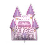 Decorated Foil Balloons - Princess Castle Supersized Shaped Foil Balloon 94 cm - 92442