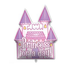 Decorated Foil Balloons - Princess Castle Supersized Shaped Foil Balloon 94 cm - 92442