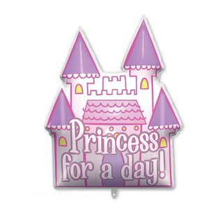 Decorated Foil Balloons - Princess Castle Supersized Shaped Foil Balloon 94 cm - 92442