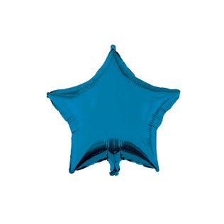 Unicolor Foil Balloons - Blue Star Foil Balloon 46 cm. - 92450