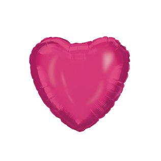 Unicolor Foil Balloons - Pink Heart Foil Balloon 46 cm. - 92459