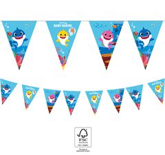 Baby Shark fun in the sun - Triangle Flag Banner (9 flags) FSC. - 92544
