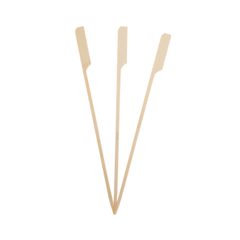 Wooden Products - Bamboo Skewers with wide edge 15cm. - 92883