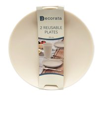 Decorata Reusable Products - Crème Reusable Party Plates 20 cm. - 92896