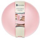 Decorata Reusable Products - Pink Reusable Party Plates 25 cm. - 92990