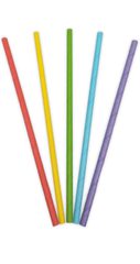 Decorata Drinking Straws - FSC Paper Drinking Straws In 5 Different Colors 19,5X0,6cm. - 93114