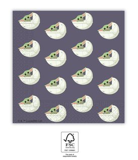 The Mandalorian - Two-Ply Paper Napkins 33x33 cm. FSC. - 93131
