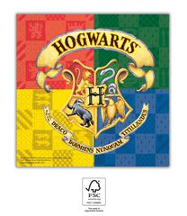 Harry Potter Hogwarts Houses - Two-Ply Paper Napkins 33x33 cm. FSC. - 93366