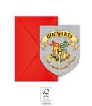 Harry Potter Hogwarts Houses - Paper Invitations & Envelopes 9.5x14.5 cm. FSC. - 93370