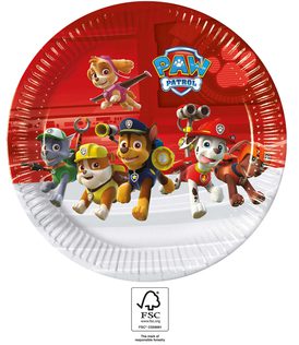 Paw Patrol Ready for Action - Paper Plates 23 cm. FSC. - 93435