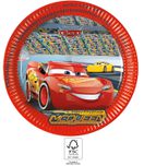 Cars 3 - Paper Plates 23 cm. FSC. - 93437