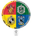 Harry Potter Hogwarts Houses - Paper Plates 23 cm. FSC. - 93451