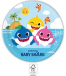 Baby Shark fun in the sun - Paper Plates 23 cm. FSC. - 93459