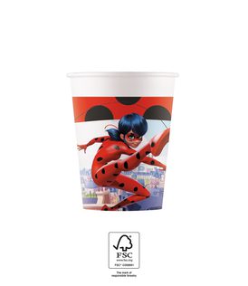 Miraculous Ladybug - Paper Cups 200 ml FSC. - 93479