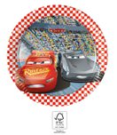 Cars 3 - Paper Plates 20 cm. FSC. - 93489
