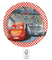 Cars 3 - Paper Plates 20 cm. FSC. - 93489
