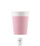 Decorata Solid Color - Pink Paper Cups 200 ml FSC. - 93543