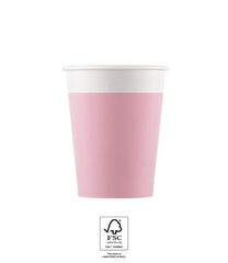 Decorata Solid Color - Pink Paper Cups 200 ml FSC. - 93543