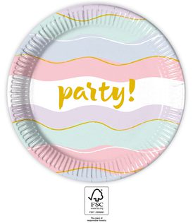 Decorata Elegant Party - Paper Plates 23 cm. FSC. - 93662