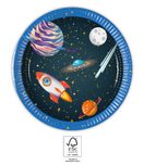 Decorata Rocket Space - Paper Plates 20 cm. FSC. - 93734