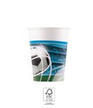 Decorata Soccer Fans - Paper Cups 200 ml.FSC. - 93746
