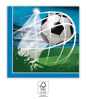 Decorata Soccer Fans - Two-Ply Paper Napkins 33x33 cm. FSC. - 93747