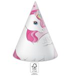 Decorata Unicorn Rainbow Colors - Paper Hats 16x12 cm. FSC - 93762