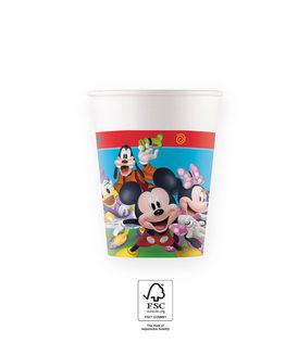Mickey Rock the House - Paper Cups 200 ml FSC - 93823