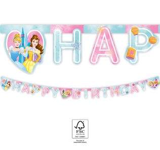 Princess Live Your Story - "Happy Birthday" Letter Banner 2 m. FSC. - 93852
