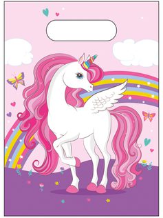 Decorata Unicorn Rainbow Colors - Party Bags - 93886
