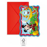 Mickey Rock the House - Die-Cut Invitations & Envelopes FSC - 93939