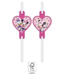 Minnie Junior - Paper Drinking Straws 22 cm. FSC. - 93944