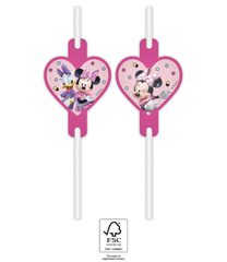 Minnie Junior - Paper Drinking Straws 22 cm. FSC. - 93944
