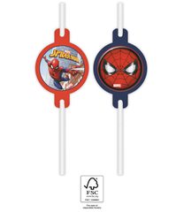 Spider-Man Crime Fighter - Paper Drinking Straws 22 cm. FSC. - 93953