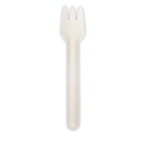 Decorata Sugarcane tableware set - White Sugarcane Forks - 93961