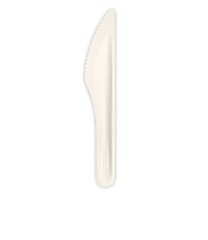 Decorata Sugarcane tableware set - White Sugarcane Knives - 93962