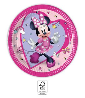 Minnie Junior - Paper Plates 20 cm. FSC. - 94051
