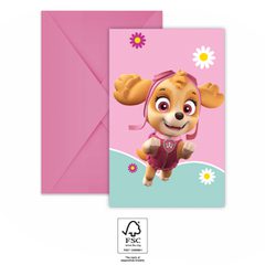 Paw Patrol Skye & Everest - Invitations & Envelopes FSC. - 94107