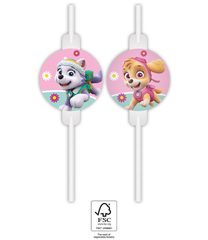 Paw Patrol Skye & Everest - Paper Drinking Straws 22 cm. FSC. - 94108